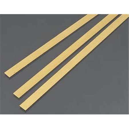 K&S Engineering K&S Engineering K-S9840 0.5 x 6 mm Brass Strips K+S9840